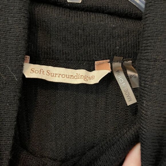 Soft Surrounding Black Turtle Neck Long Sleeve - Picture 3 of 4